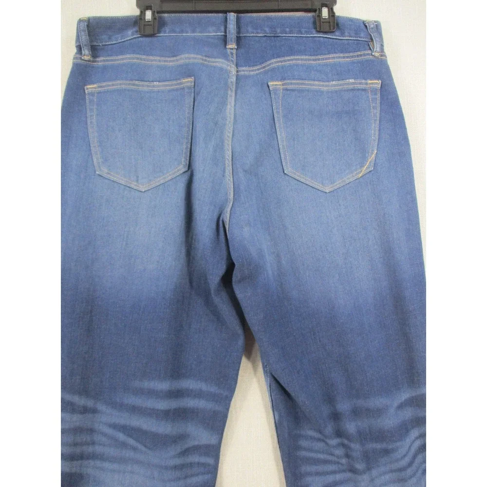 Banana Republic Mens 34x30 Rapid Movement Denim Straight Leg‎ Blue Jeans 7801